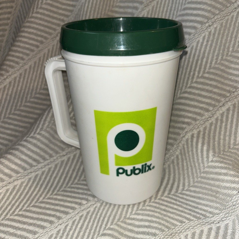 Vintage Publix Plastic Tumbler Travel Jumbo Mug Betras USA A3